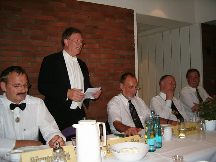 Begrüßung zur Schafferkaffeetafel 