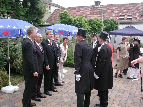 Der König der Passiven Abteilung des Corps der Bürgersöhne wird vorgestellt 