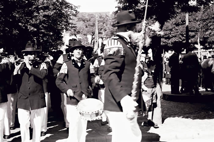 Der Spielmannszug des Peiner Walzwerker Vereins