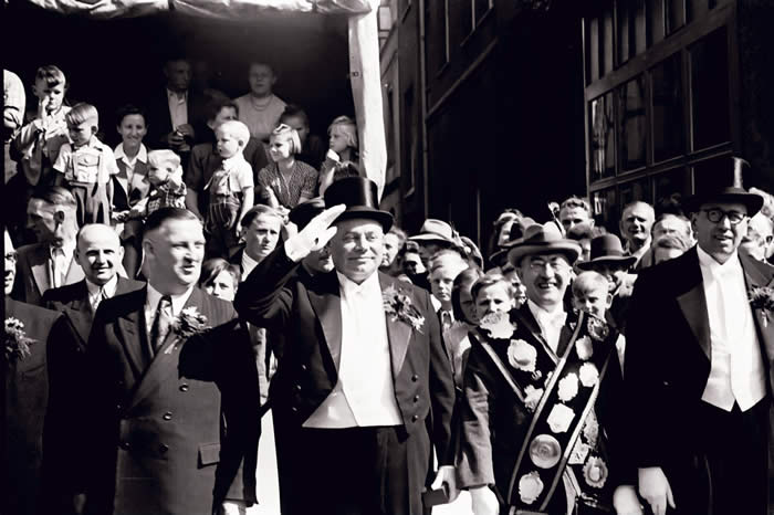 Bürgermeister Hans Balbiani, Bürgerschaffer Hermann Weitling, Bürgerkönig Alfred Körner